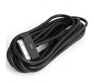 Cable de carga y datos compatible para iPhone 4 & 4S Negro