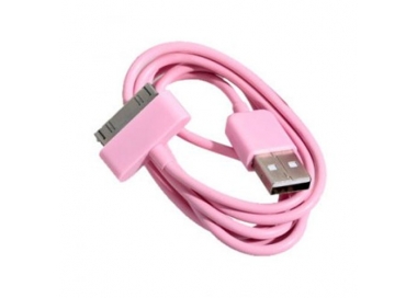 Cable usb carga cargador datos color ROSA para iPhone Ipod Ipad 3 3G 3GS 4 4S ARREGLATELO - 3