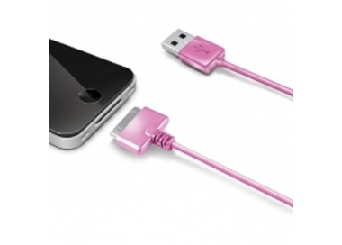 Cable usb carga cargador datos color ROSA para iPhone Ipod Ipad 3 3G 3GS 4 4S ARREGLATELO - 6