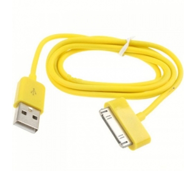Cable usb carga cargador datos Amarillo para iPhone Ipod Ipad 3 3G 3GS 4 4S ARREGLATELO - 2