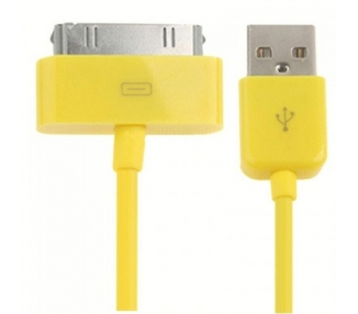 Cable usb carga cargador datos Amarillo para iPhone Ipod Ipad 3 3G 3GS 4 4S ARREGLATELO - 3