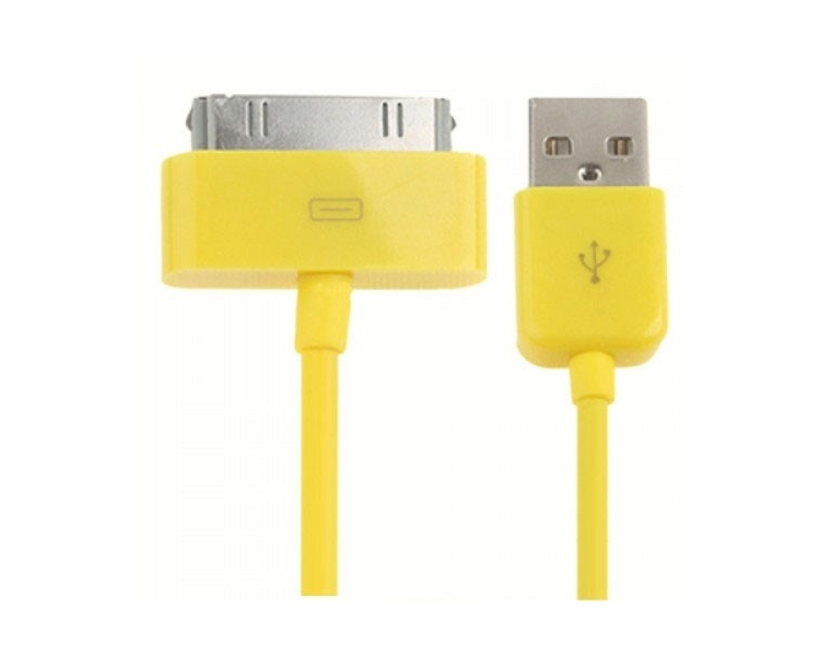 Cable usb carga cargador datos Amarillo para iPhone Ipod Ipad 3 3G 3GS 4 4S ARREGLATELO - 3