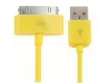 Cable de carga y datos compatible para iPhone 4 & 4S Amarillo