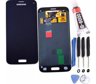 Plein écran pour Samsung Galaxy S5 Mini G800F Noir Noir ARREGLATELO - 1