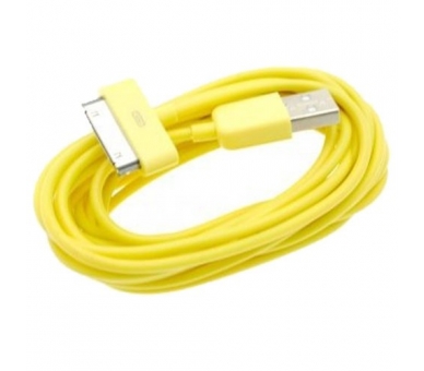 Cable usb carga cargador datos Amarillo para iPhone Ipod Ipad 3 3G 3GS 4 4S ARREGLATELO - 4