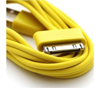 Cable de carga y datos compatible para iPhone 4 & 4S Amarillo
