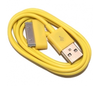 Cable de carga y datos compatible para iPhone 4 & 4S Amarillo