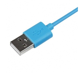 Cable de carga y datos compatible para iPhone 4 & 4S Azul