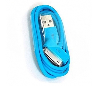 Cable usb carga cargador datos Color Azul para iPhone Ipod Ipad 3 3G 3GS 4 4S ARREGLATELO - 6