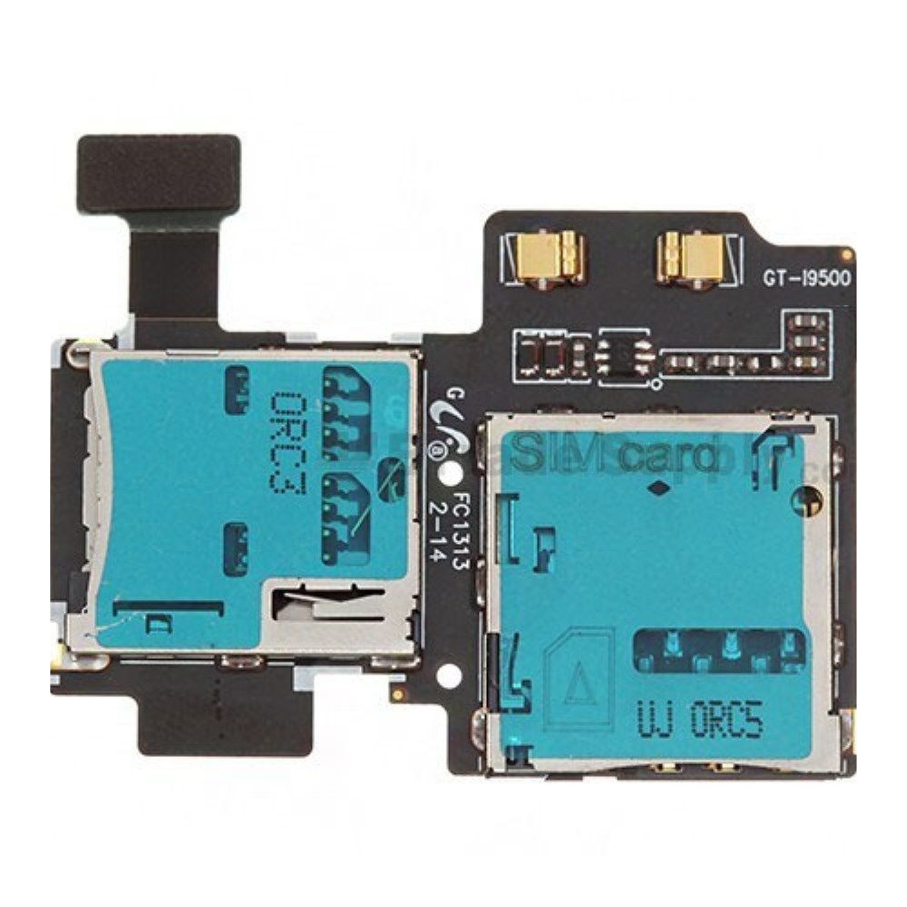 Flex Lector Tarjeta Sim Micro Sd Para Samsung Galaxy S4 I9500 Rev 1.7