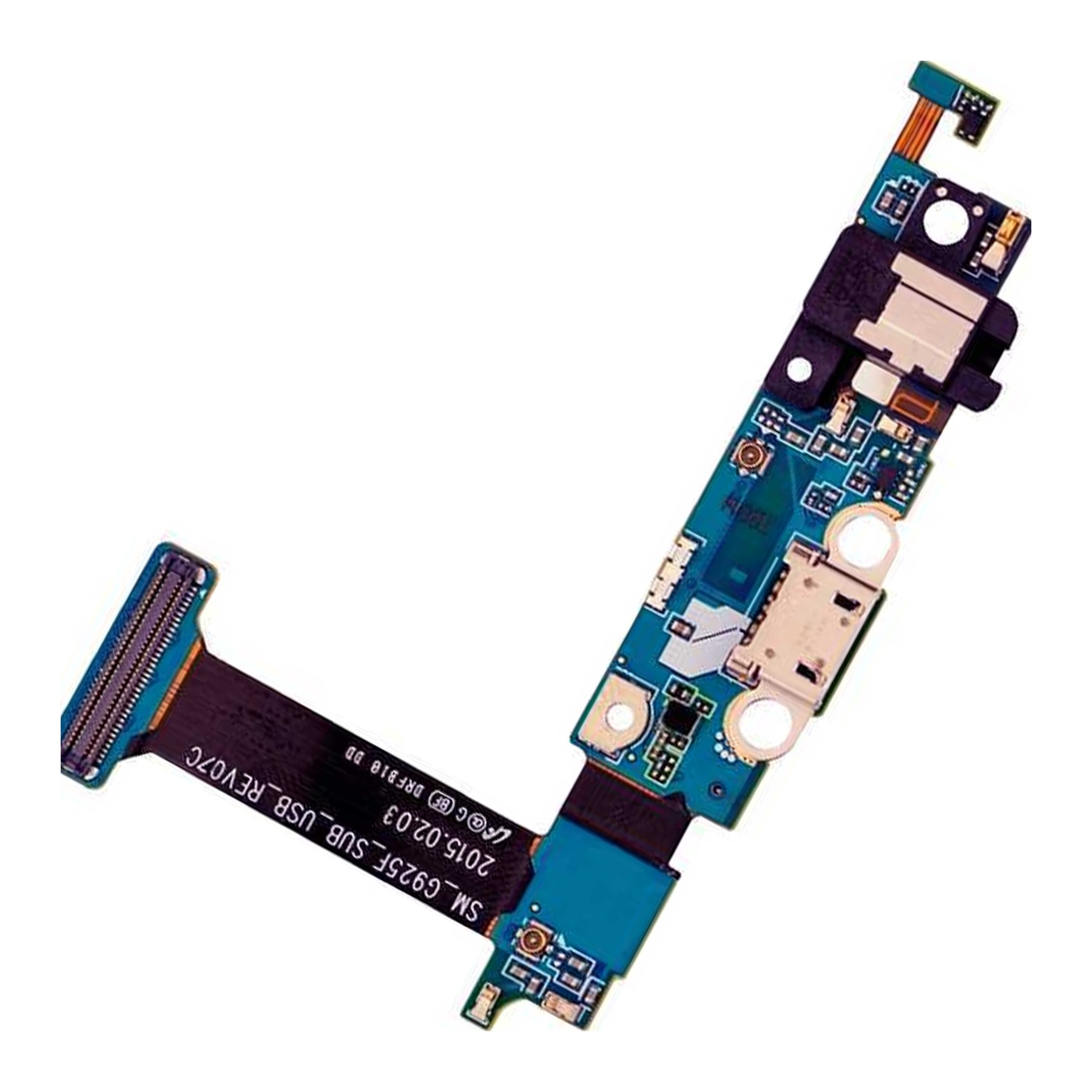 Flex Carga, Microfono Audio Jack Para Samsung Galaxy S6 Edge G925F