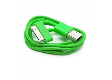Cable usb carga cargador datos Color Verde para iPhone Ipod Ipad 3 3G 3GS 4 4S ARREGLATELO - 2