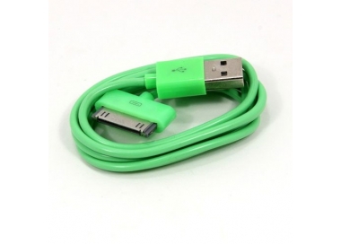 Cable usb carga cargador datos Color Verde para iPhone Ipod Ipad 3 3G 3GS 4 4S ARREGLATELO - 3