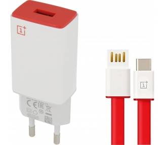 OnePlus AY0520 Charger + USB Type C Cable - Color White OnePlus - 1
