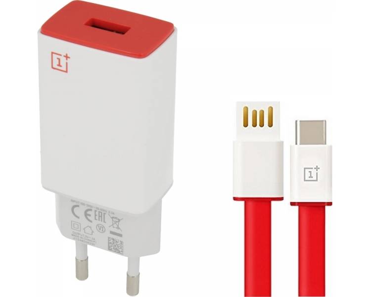 OnePlus AY0520 Charger + USB Type C Cable - Color White