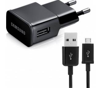 Samsung ETA-U90EBE Chargeur Câble Micro USB S6 S7 Edge Note 4 5 J7 J5 2016 Noir Samsung - 1