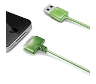 Cable usb carga cargador datos Color Verde para iPhone Ipod Ipad 3 3G 3GS 4 4S ARREGLATELO - 6
