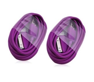 Câble iPhone 4 / 4S - Couleur violette ARREGLATELO - 6