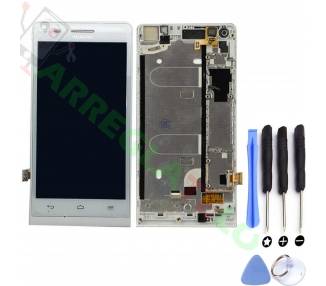 Display For Huawei G6, Color White, With Frame ARREGLATELO - 1