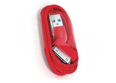 Cable usb carga cargador datos Color Rojo para iPhone Ipod Ipad 3 3G 3GS 4 4S ARREGLATELO - 1