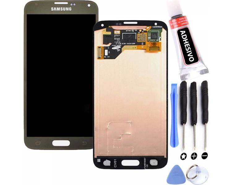 Kit Reparación Pantalla Original Para Samsung Galaxy S5 G900F Dorada