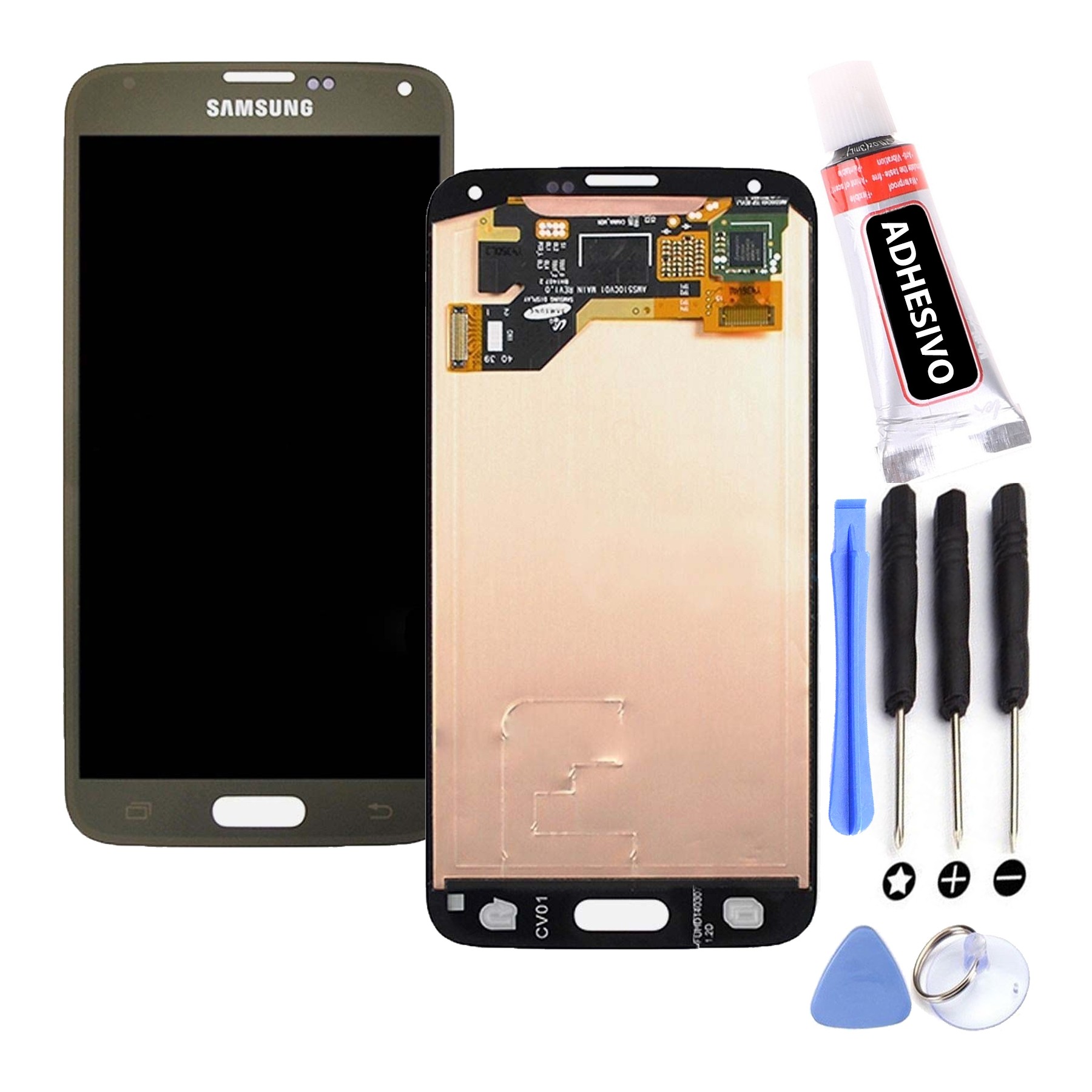 Kit Reparación Pantalla Original Para Samsung Galaxy S5 G900F Dorada