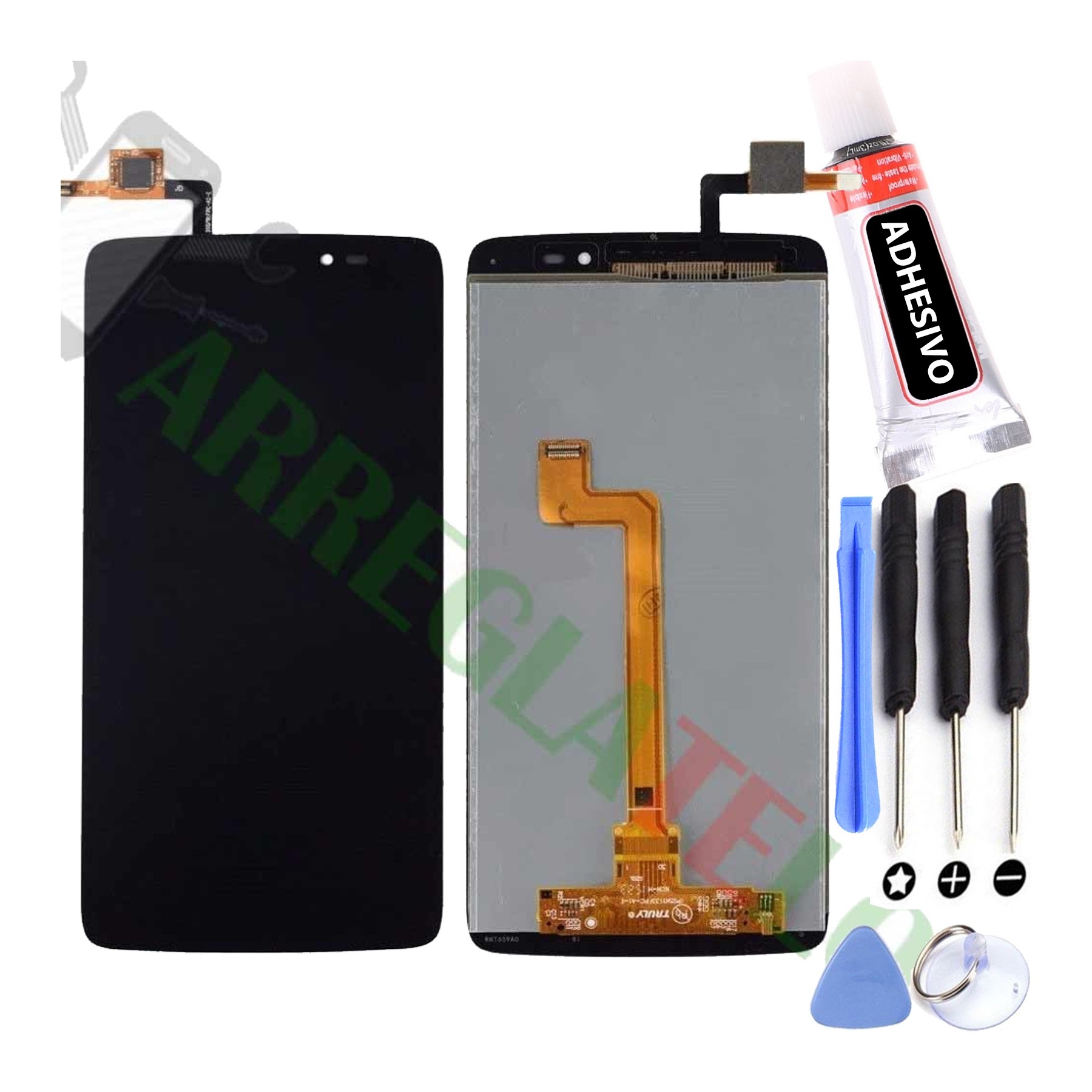 Kit Reparación Pantalla para Alcatel One Touch Idol 3 Ot6045 Ot 6045 Negra