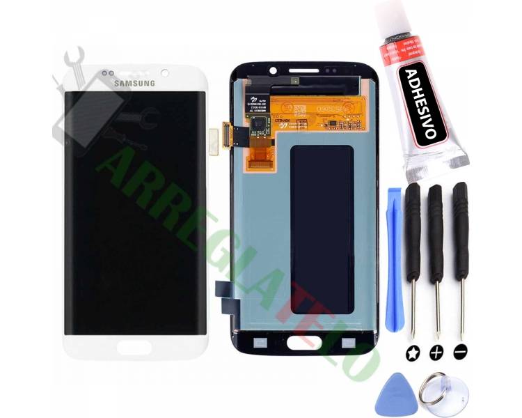 Kit Reparación Pantalla Original Para Samsung Galaxy S6 Edge G925F Blanca