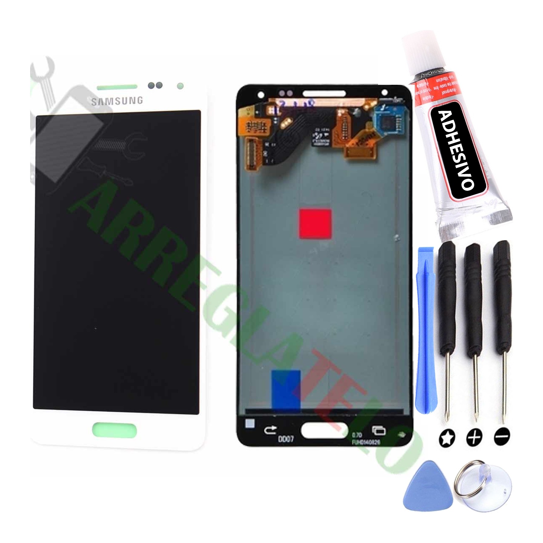 Kit Reparación Pantalla Original Para Samsung Galaxy Alpha G850F Blanca
