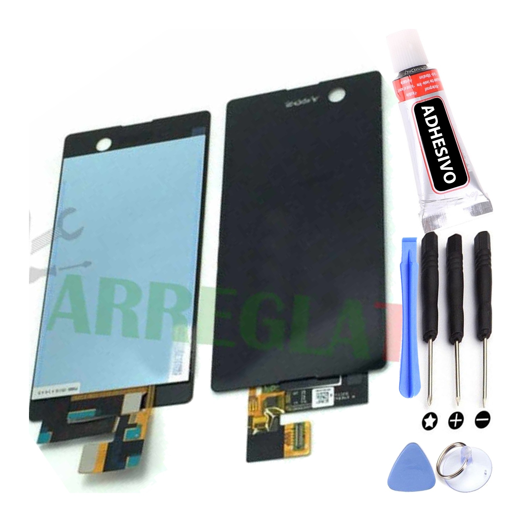 Kit Reparación Pantalla para Sony Xperia M5 E5603 E5606 E5653 Negra