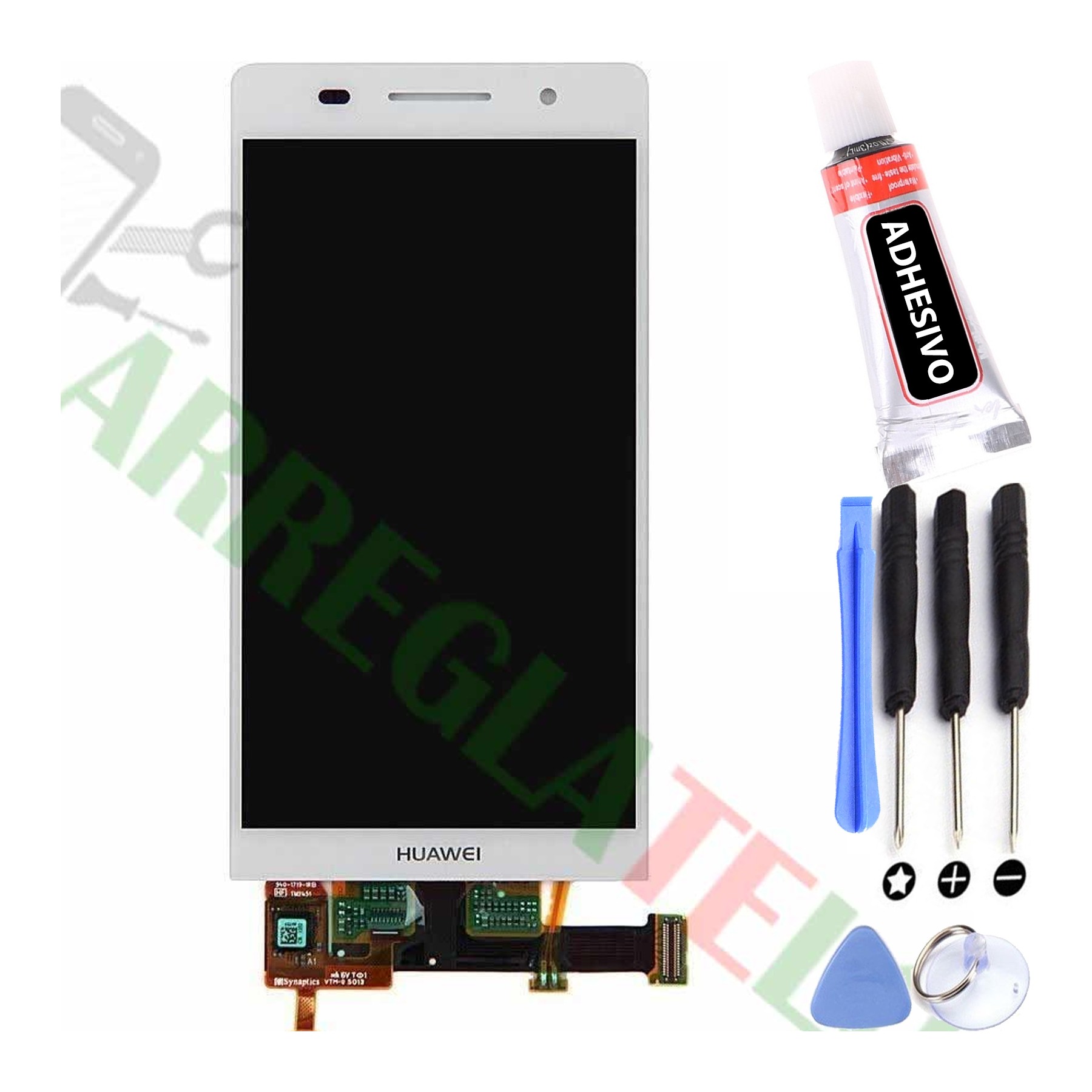Kit Reparación Pantalla para Huawei Ascend P6 Blanca