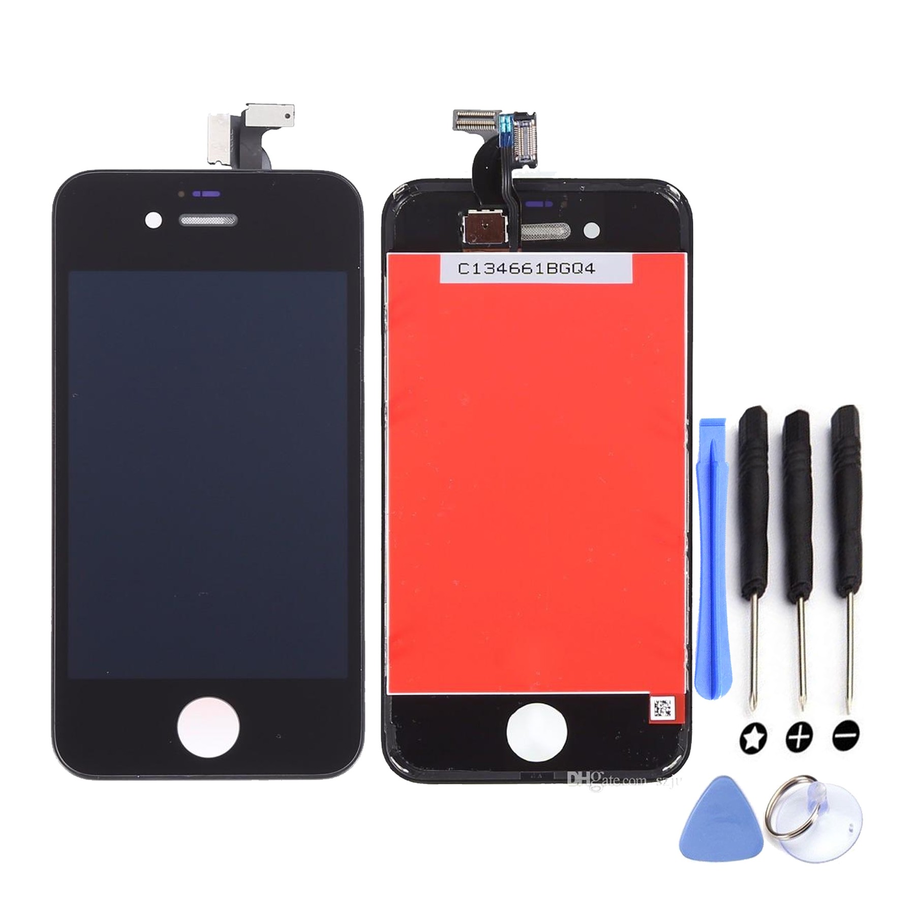 Pantalla con Marco Para iPhone 4S Negra