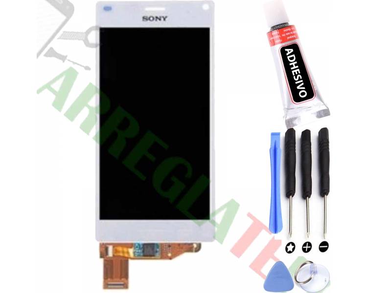 Kit Reparación Pantalla para Sony Xperia Z3 Compact Mini D5803 D5833 Blanca