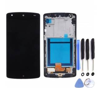 Display For LG Nexus 5, Color Black, With Frame