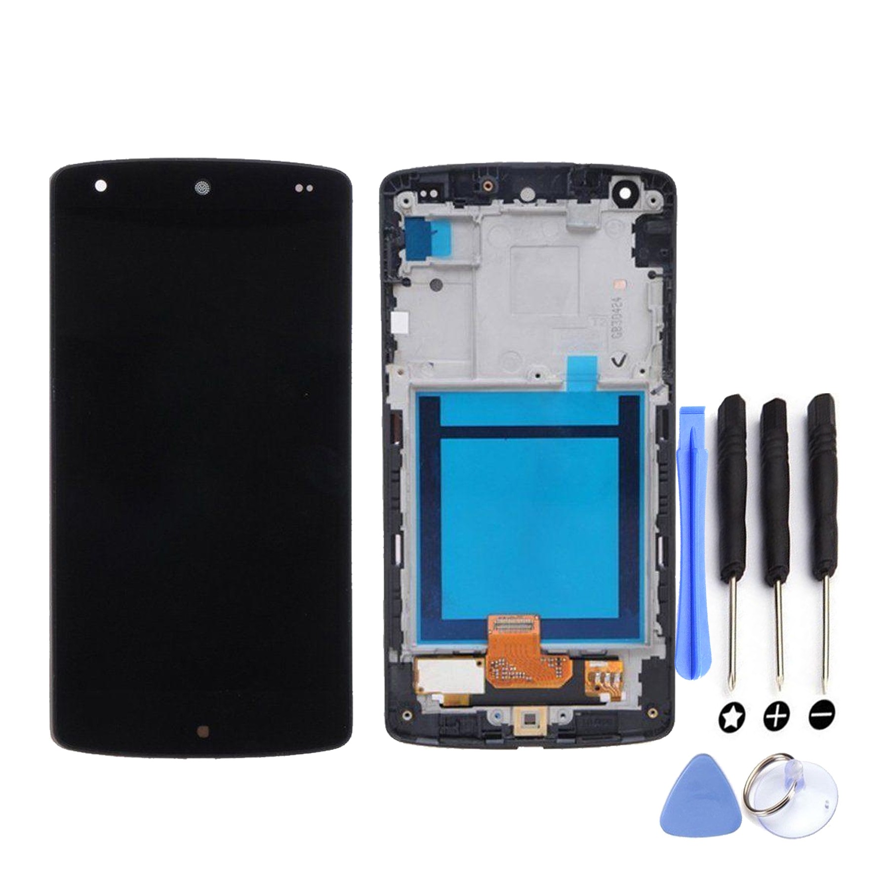 Kit Reparación Pantalla Para Lg Nexus 5 D820 D821 Con Marco Negra