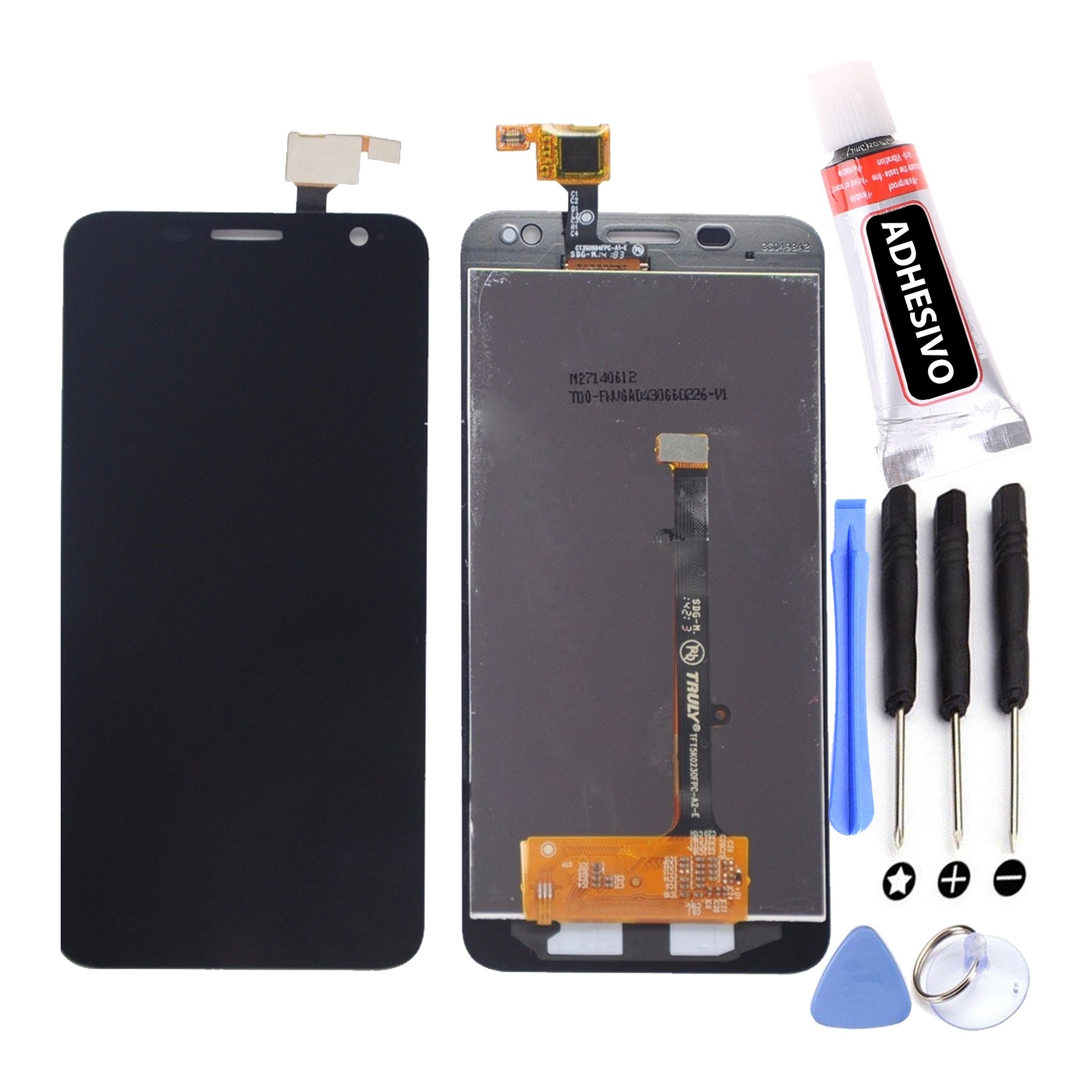 Kit Reparación Pantalla para Alcatel Orange Hiro Idol Mini Ot-6012 Negra