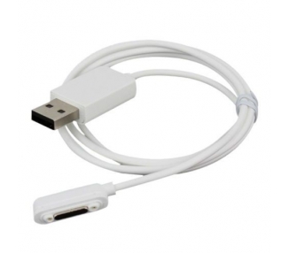 Cable USB Magnetico Carga y Datos Para Sony Xperia Z1 Z Ultra Z2 Z3 Blanco ARREGLATELO - 2
