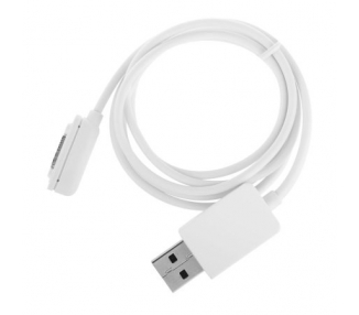 Cable USB Magnetico Carga y Datos Para Sony Xperia Z1 Z Ultra Z2 Z3 Blanco ARREGLATELO - 3