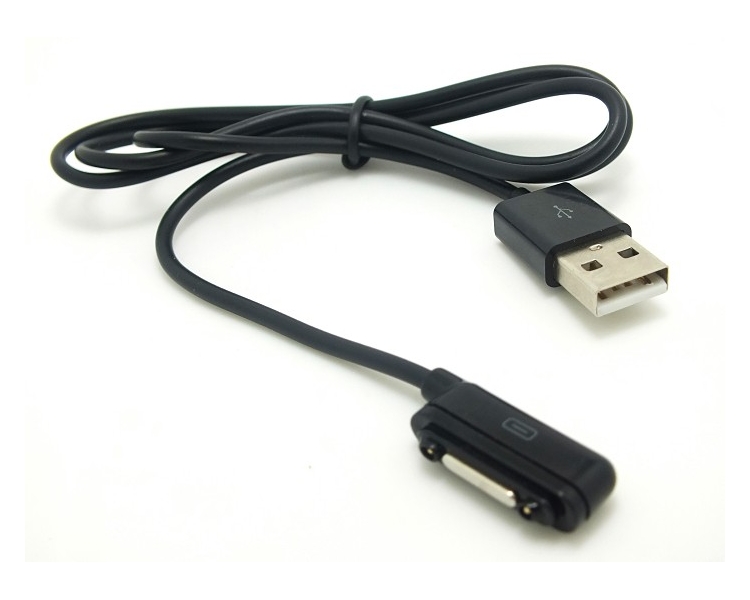 Cable USB Magnetico Carga y Datos Para Sony Xperia Z1 Z Ultra Z2 Z3 Negro ARREGLATELO - 2