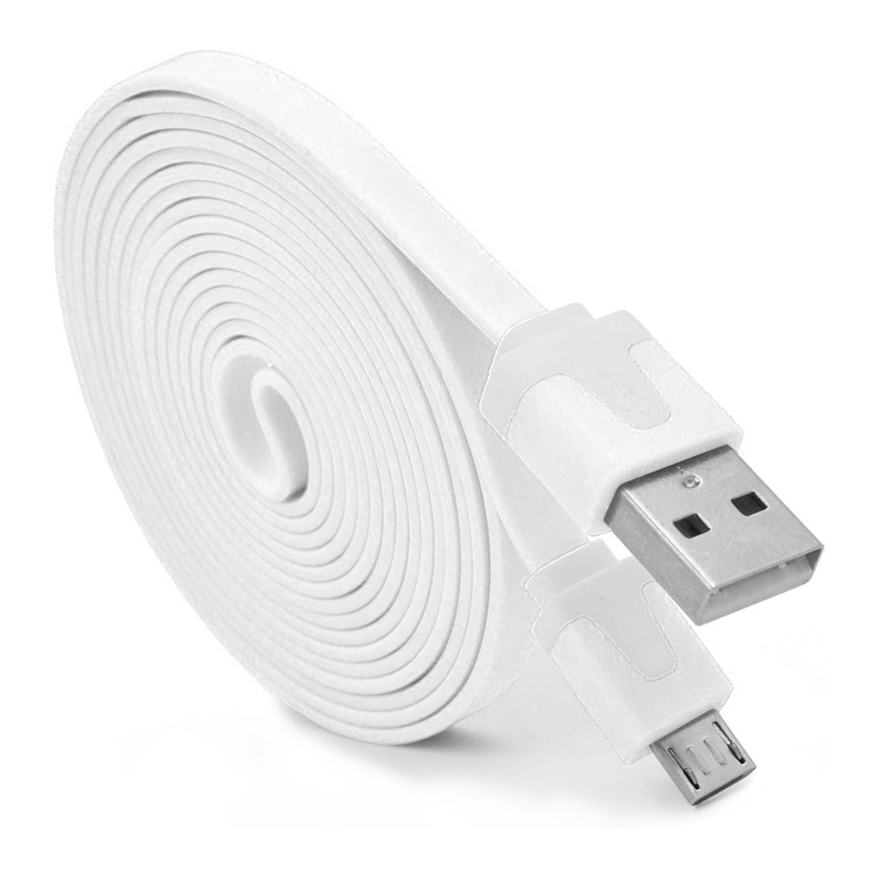 Cable Plano Micro Usb Para Alcatel 3C Bq Aquaris V Samsung J5 Xiaomi Blackview