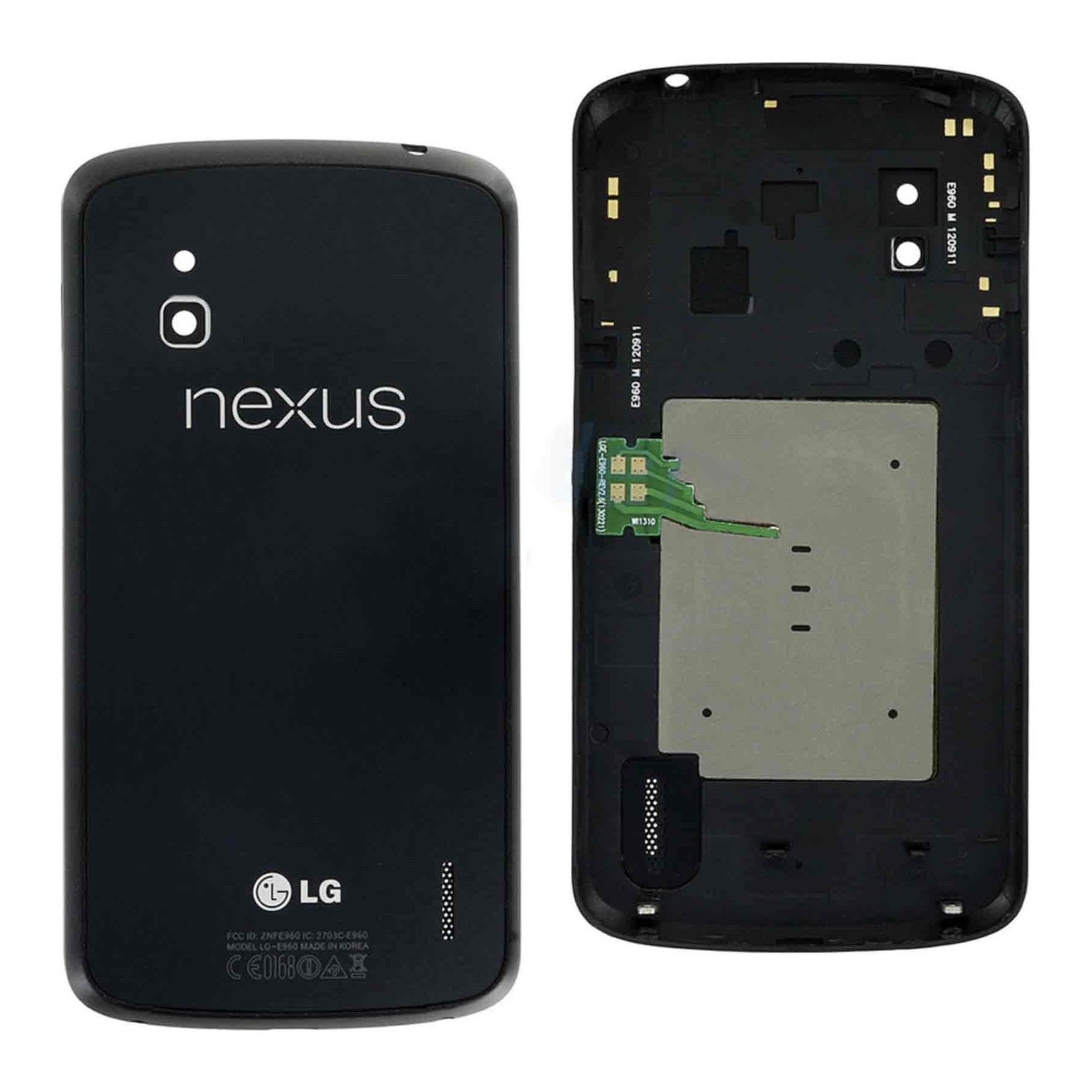 Chasis Con Tapa Trasera Y Nfc Para Lg Nexus 4 Negro