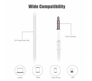 Auriculares Con Cable Y Microfono Deportivos Para Lg Samsung Xiaomi Ps4 Huawei