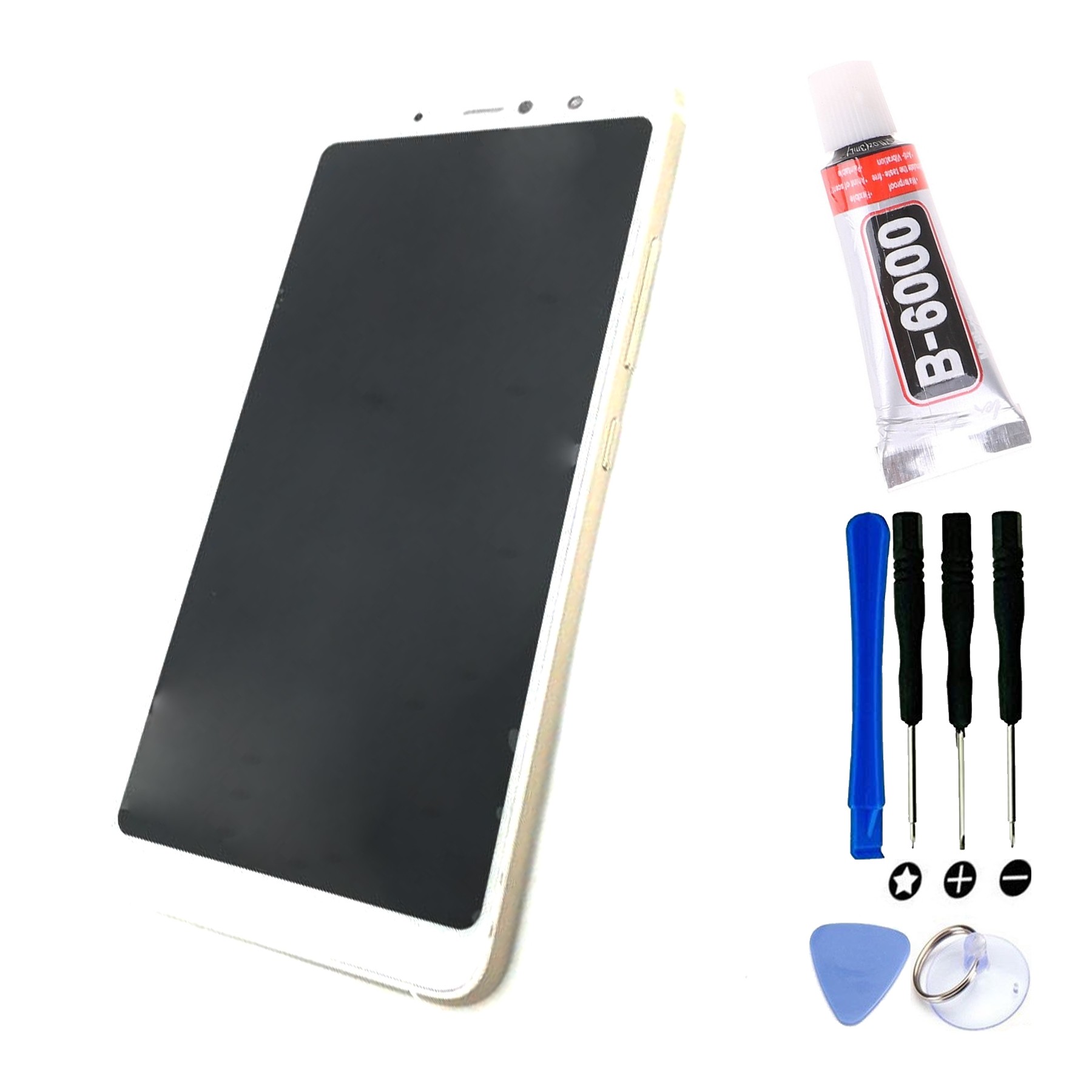 Kit Reparación Pantalla Para Bq Aquaris X2, X2 Pro Con Marco Blanca