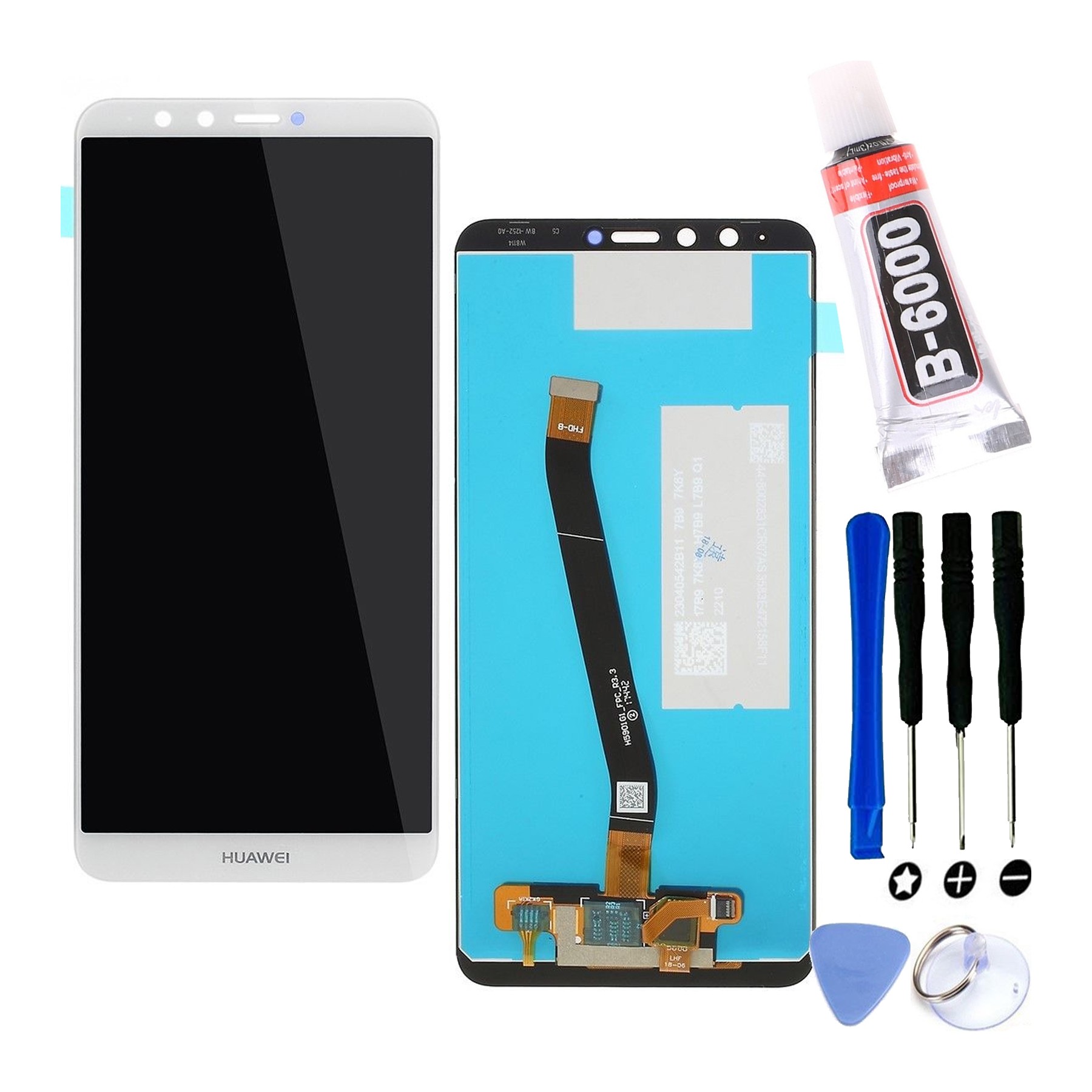 Kit Reparación Pantalla para Huawei Y9 2018 Blanca