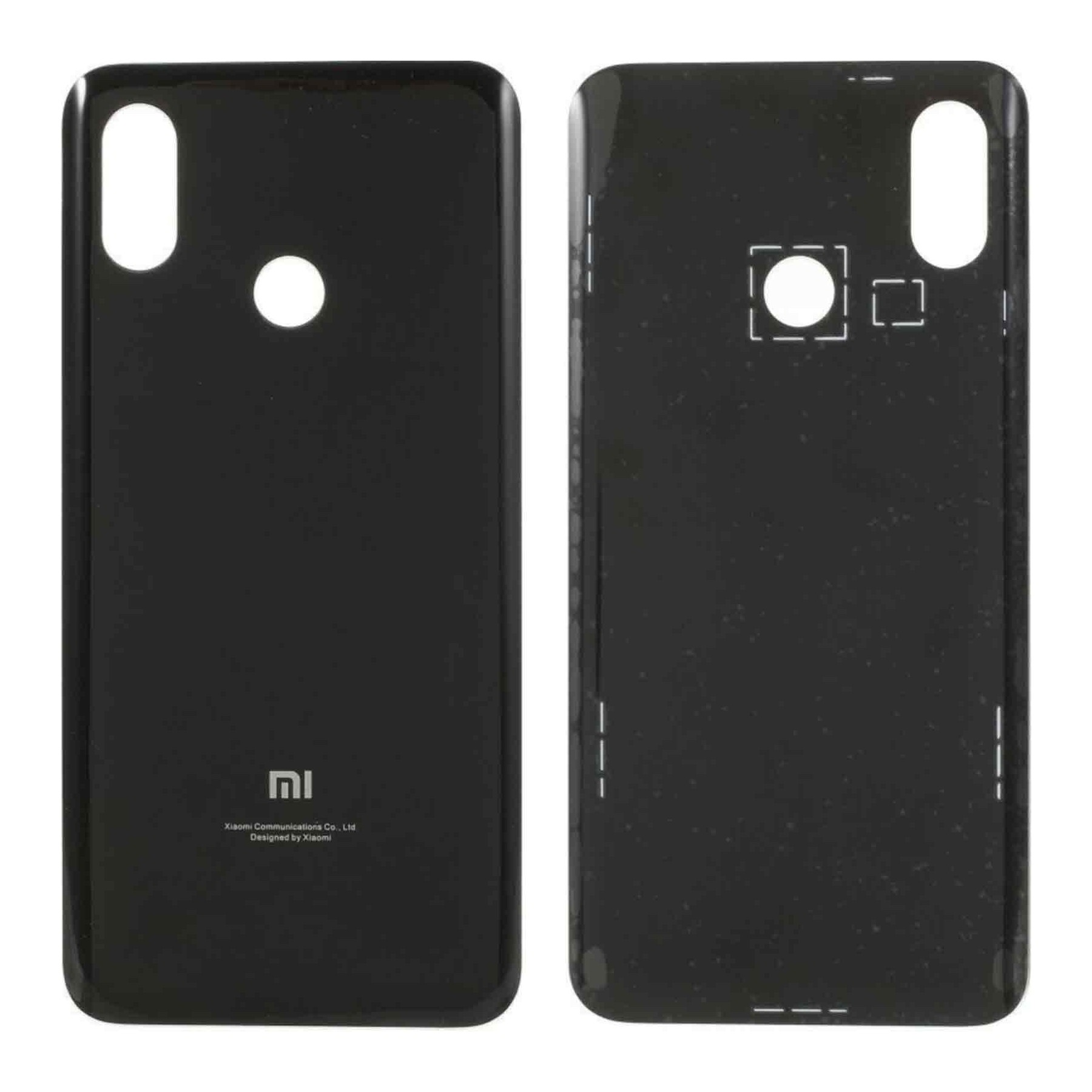 Tapa Trasera Compatible para Xiaomi Mi 8 , Mi8 Negra