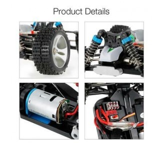 Wltoys A959-B 2.4G 1/18 4Wd 70Km/H Eléctrico Rtr Off Road Buggy Rc Coche R4H0