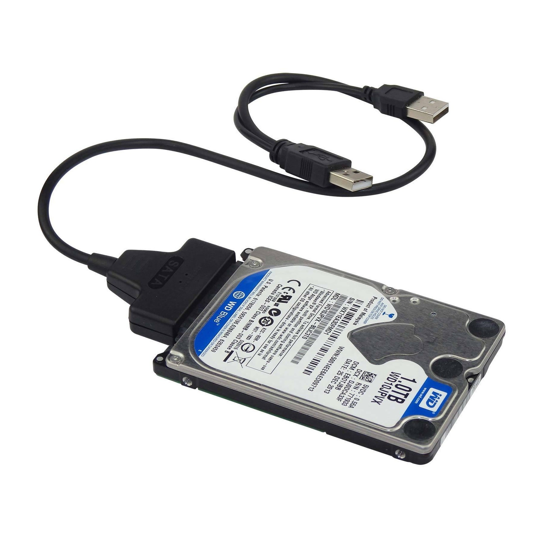 USB cable to SATA 2.5 external hard disk HDD SSD Adapter Converter"