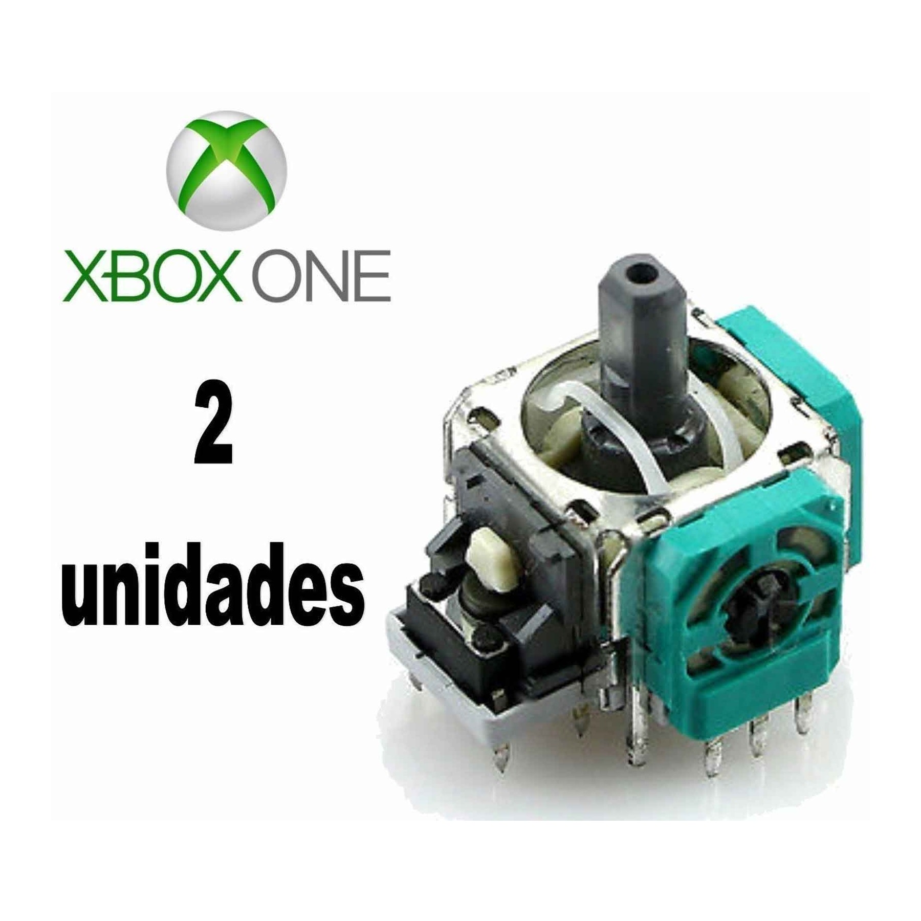 2 x MODULO JOYSTICK ANALOGICO PARA XBOX ONE X-BOX 4 R3 L3 DE REPUESTO AXIS 3D