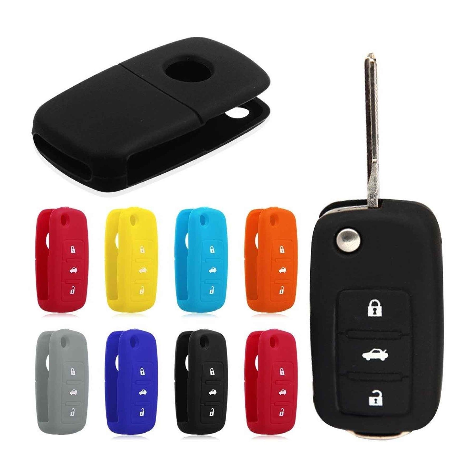 Funda De Silicona Para Llave Volkswagen Golf Seat Leon Ibiza Skoda Vw Carcasa