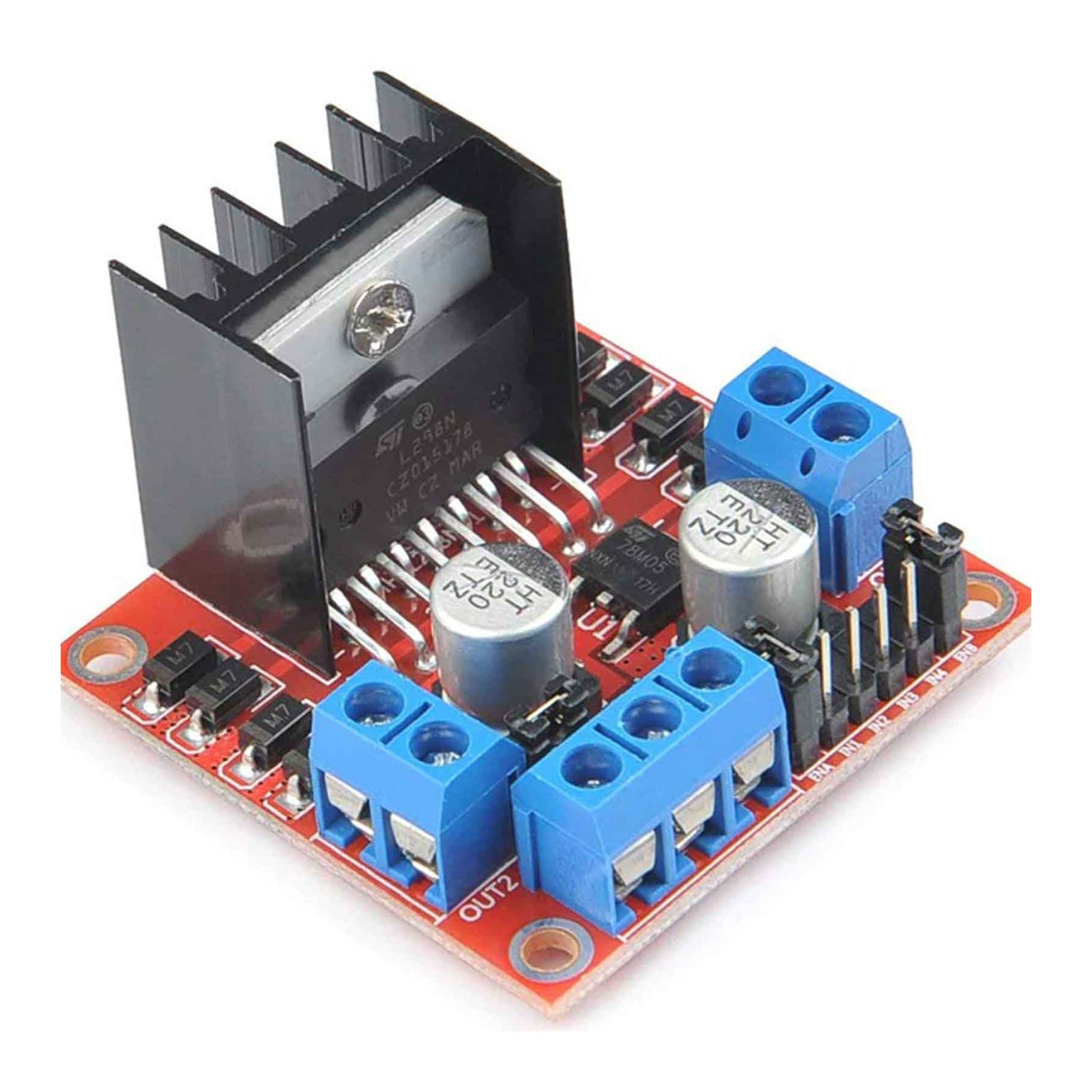 Controlador L298N Control de Motores DC PAP Driver Stepper Doble Puente H M0100